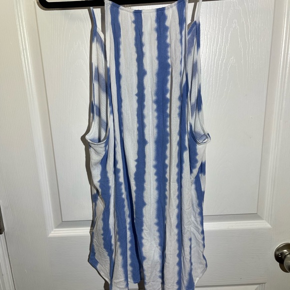 Market & Spruce Stitch fix Women’s Blue/White Rayon Top Size XXL NWT - Picture 7 of 12